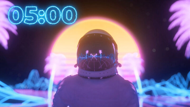 80s Astronaut Countdown
